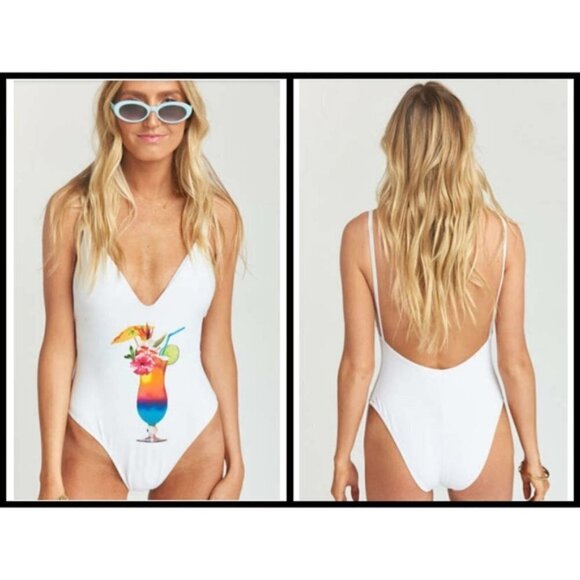 💕SHOW ME YOUR MUMU💕 Siesta Key One Piece Swimsuit ~ On Island Time S NWT - Picture 1 of 8